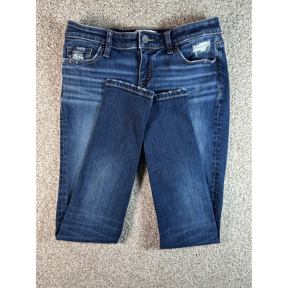 BKE Payton Universal Fit Mid-Rise Skinny Jeans Distressed Dark Wash 27 x 31.5